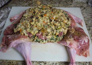 Turducken with filling