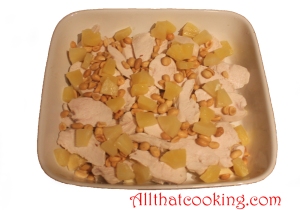 chic,bananas, pinapple,peanuts